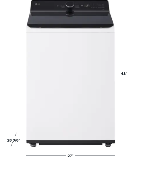 LG WT8405CW 5.3 cu. ft. High-Efficiency Smart Top Load Washer with TurboWash3D Technology (2024) — image 2